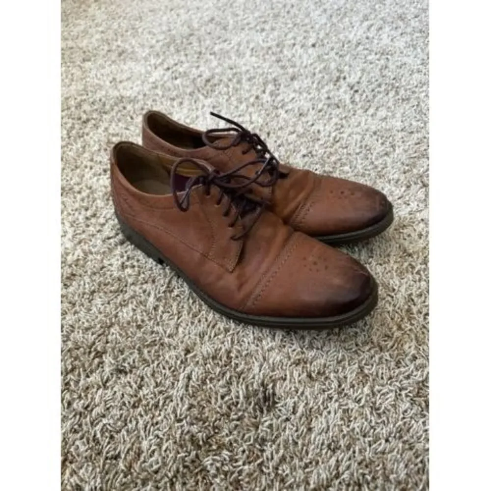Clarks Mens Cushion Ortholite Oxford Dress Shoes Size‎ 10